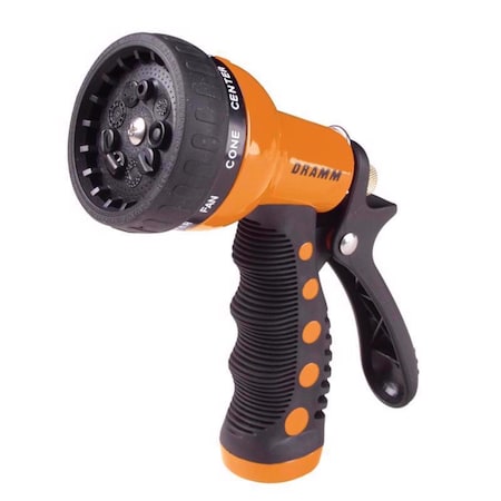 Dramm Dramm Touch 'N Flow 9 Pattern Adjustable Metal Gun Nozzle 10-32700