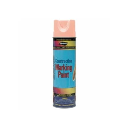 Aervoe Construction Marking Paint, 20 oz, Aerosol Can, Fluorescent Orange, 12PK 205-247