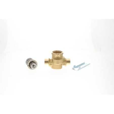 Resideo 3/4'' sweat two way cartridge cage valve linear flow 4.6 cv bronze body VCZAM1100