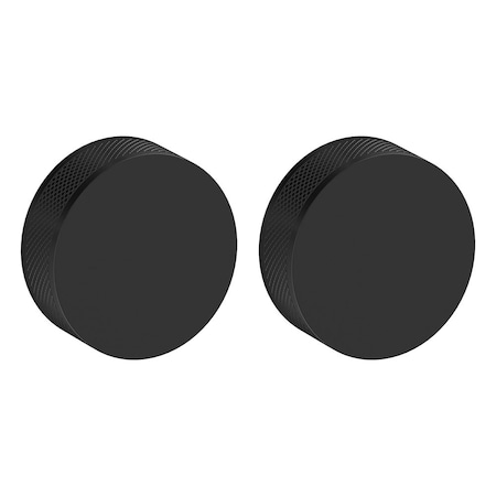 Baldwin Baldwin Pair 5054 Knurled Knob Less Rose Satin Black Finish 5054190MR