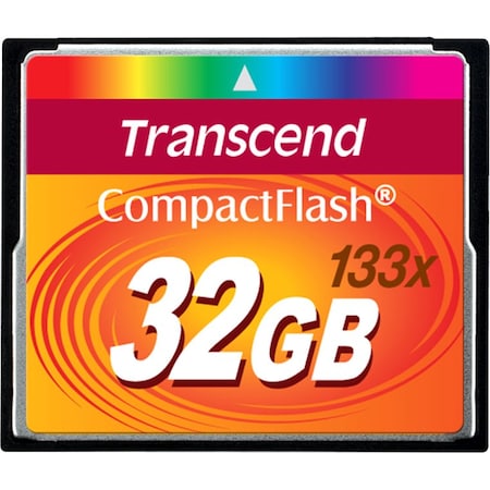 Transcend Information Transcend 32GB CompactFlash Card - (133x) - 32 GB TS32GCF133