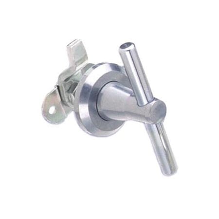Southco Cam Latch, Large Size, Three Point, Offset Cam, Zinc Alloy, Zinc Plated, Bright Chromate 68-70-301-10