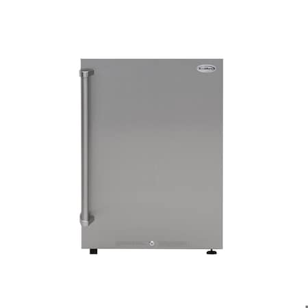 Koolmore 21 in. Outdoor Refrigerator with IPX 4 Rating and Glass Shelves 4.4 Cu. ft. in Stainless-Steel KM-OKS-OFRC-44SS