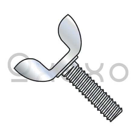 Oxoxo 8-32X3/4 Stamped Steel Wing Screw Type D Zinc, 200PK 357193