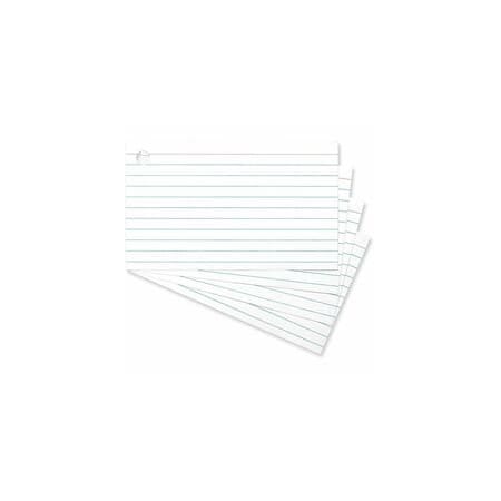 Universal Ring Index Cards, 3" x 5", White, 100/Pack, 3PK UNV47300
