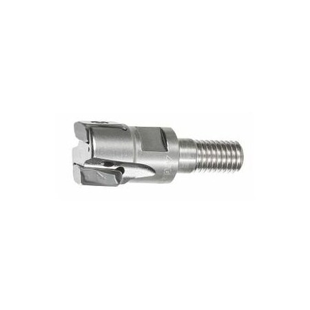 Garant Power Tang Square Tangential Shoulder Mill, Wide Pitch, Threaded Shank, 16mm Diameter, 2 Inserts 215962 16/2