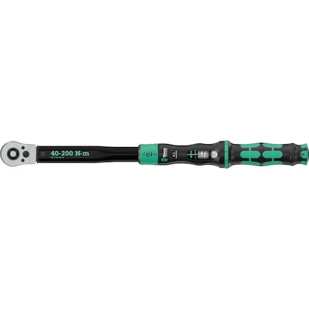 Wera Click-Torque Lock C 3 R/L Torque wrench, adjustable, 40-200 Nm, 1/2 in x 40-200 Nm 5075695001