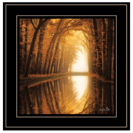 Homeroots Lochem Reflections 2 Black Framed Print Wall Art 405484