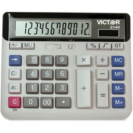 Victor Technology Desktop Calculator, Basic, 6in.Lx7-1/2in.W 2140