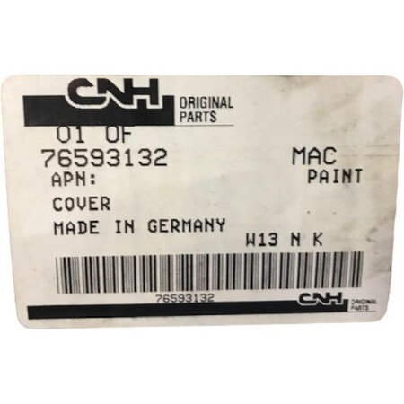 Cnh COVER, CNH OEM 76593132 76593132