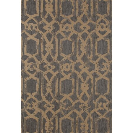 Standalone 8 x 11 ft. Plymouth Collection Blacksmith Flat Woven Indoor & Outdoor Area RugGray ST324843