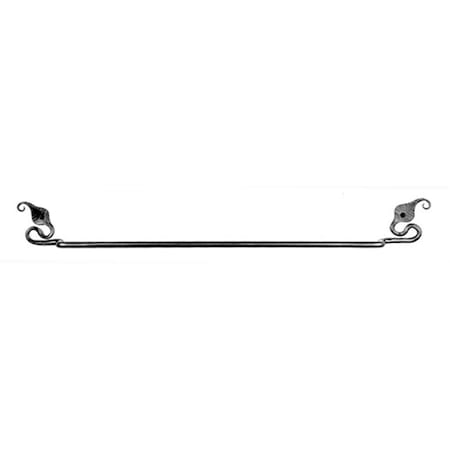 Acorn Mfg Acorn  20 Handforged Designs Leaf Towel Bar, Black LBCBP