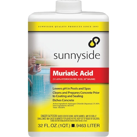 Sunnyside 32 Oz. Muriatic Acid 71032S
