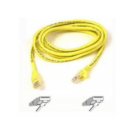 Belkin 5Ft Cat5E Snagless Patch Cable, Utp, Yellow Pvc Jacket, 24Awg, T568B, A3L791-05-YLW-S