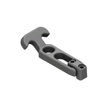 Southco Flexible Draw Latch without keeper, Front Mount, Small, Rubber, Black F7-530