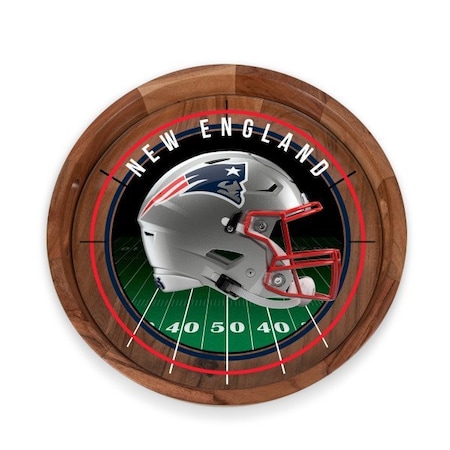 Picnic Time Family Of Brands NFL New England Patriots - Barista Serving Tray with Glass Insert 907-09-511-194-2