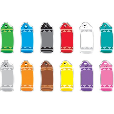 Trend Enterprises Crayon Colors Classic Accents® Variety Pack, 72 Pieces, PK3 T10904