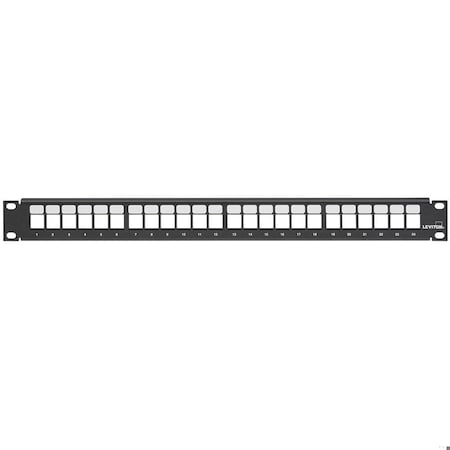 Leviton PATCH PANEL, 24 PORT, 1U,  49355-H24