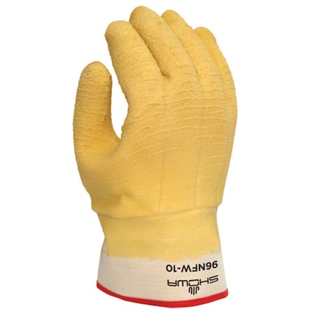 Showa Nitty Gritty Latex Coated Gloves W/Triple-Layer Thermal Lining, 10, PK12 96NFW-10