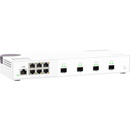 Qnap QSW-M408S 6-PORT LAYER 2 MANAGED SWITCH. 6 X 2.5GBE 1G/100M PORTS AND 4 X QSW-M2106-4S-US