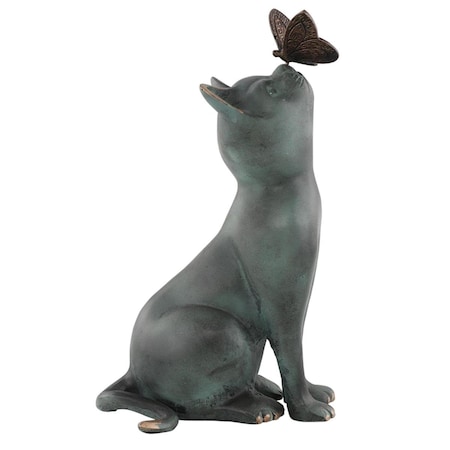 Grandoldgarden Curiosity Garden Cat Sculpture GR3197549