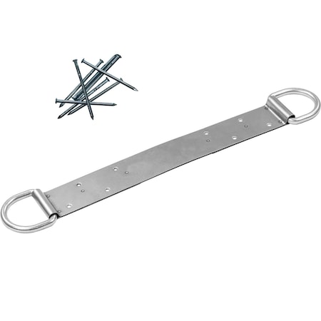 Malta Dynamics 18in Dual D-Ring Permanent Roof Anchor, Easy Installation with Included Fasteners, 8PK A6302-8