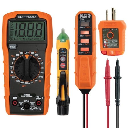 Klein Tools Digital Multimeter Electrical Test Kit MM320KIT