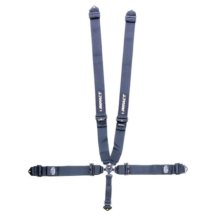 Superjock 57341111 5 Point Camlock Individual Type Harness System, Dual Side Pull Down Style - Black SU1599978