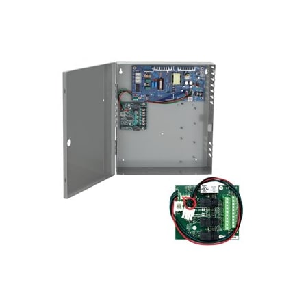 Schlage Electronic Security 2A Power Supply, 4 Relay Option Board, 12/24VDC, Battery Back-Up PS902-4R