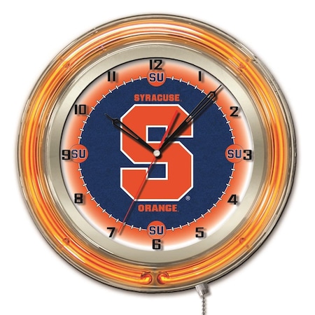 Holland Bar Stool Co Syracuse University Double Neon 19" Clock Clk19Syrcse