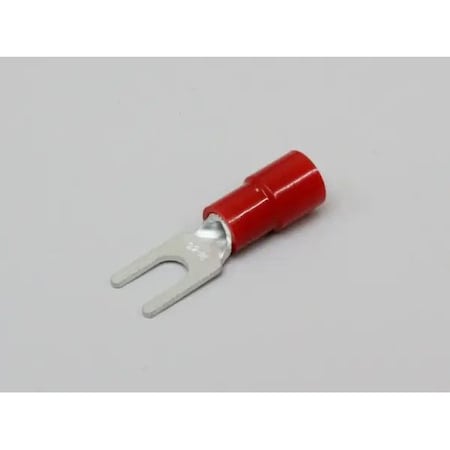 Nichifu Eco-Friendly Polycarbonate Insulated Spade Terminals, Stud 4, AWG 22-16 TMEX 1.25Y-3K-RED