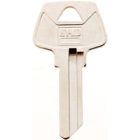 Hy-Ko Key Blank, Brass, Nickel, For: Sargent Cabinet, House Locks and Padlocks 11010S16
