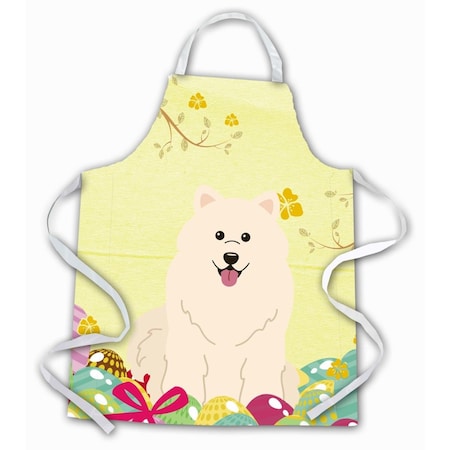 Carolines Treasures Easter Eggs Samoyed Apron BB6030APRON