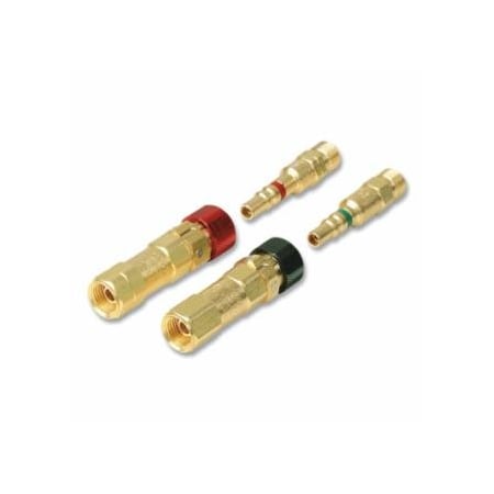 Western Enterprises Kwiklok OSHA Compliant Quick Connect, Brass, Inert Gas, Hose to Machine Set 312-QDB74