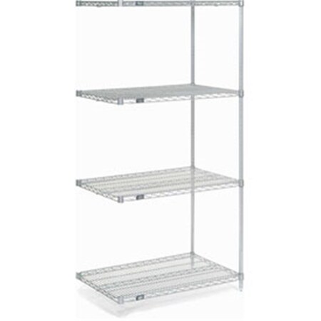 Nexel 24 x 18 x 74 in. Poly-Z-Brite Wire Shelving Add-On 189324