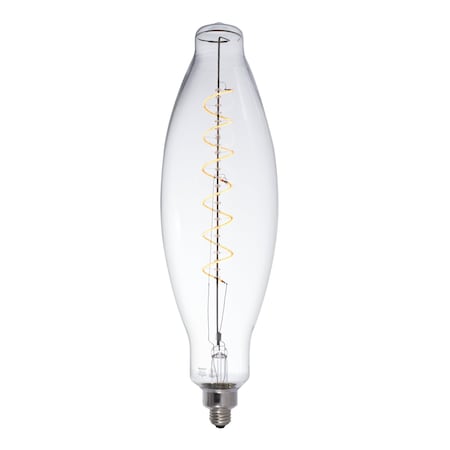 Bulbrite 40W Equivalent Amber Light OS T60 Dimmable LED Grand Filament Olive Shaped Nostalgic Light Bulb 776306
