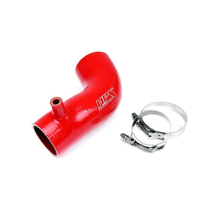 Hps Performance High Temp Reinforced Silicone Air Intake Hose Kit, Red,  17838-RED