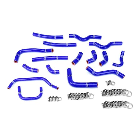 Hps Performance High Temp Reinforced Silicone Heater Coolant Hose Kit, Blue,  57-1911-BLUE