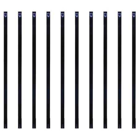 Nuvo Iron BALUSTER RECT STEEL BLK 32X1IN RCTB32