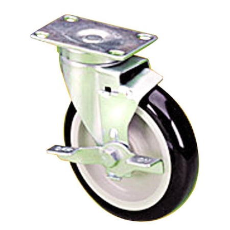 Gloveworks Hd 5 in. Regal Ride With Gyro-Glide Swivel Caster With Brake 250 lbs. Load Rating CHCMP15PBB