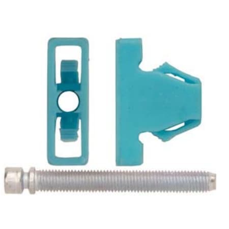 Disco Automotive Hardware Blue Nut with 12-28 x 1 3/4in Screw, 8PK 1003MT