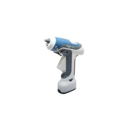 Cable Wholesale Battery Operated Hot Glue Gun. Cordless. requires 4 AA batteries(not included). includes 3 glue 9005-10230