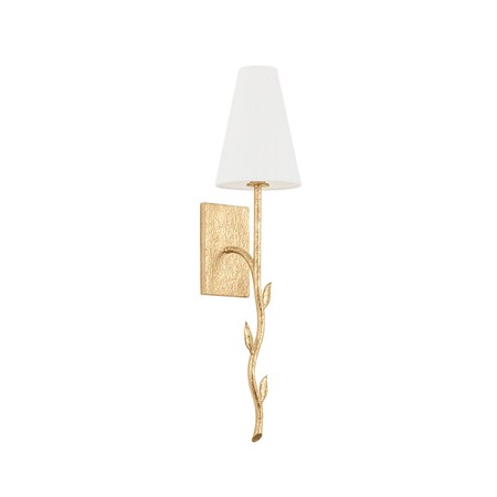 Troy Lighting Elwyn 1 Light Wall Sconce 6 In. Vintage Gold Leaf B1925-VGL