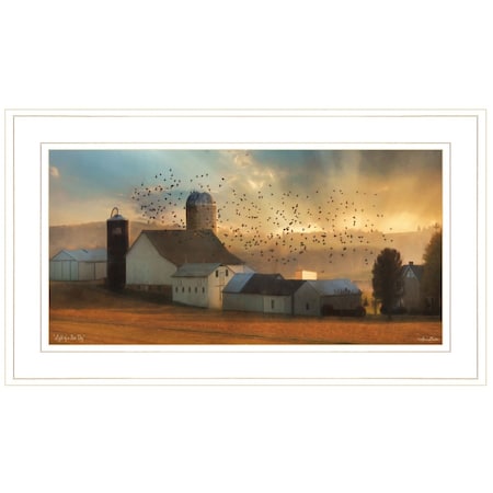 Homeroots Light of a New Day 2 White Framed Print Wall Art 406922