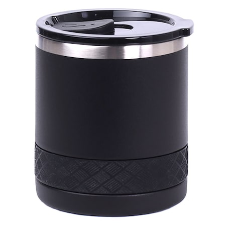 Elemental Recess Series Stainless Steel 10oz Insulated Lowball Rocks Tumbler, Matte Black ER10BK3