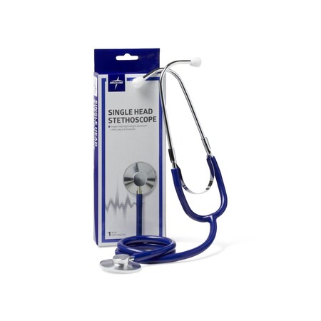 Medline Single-Head Stethoscope, Blue MDS926103