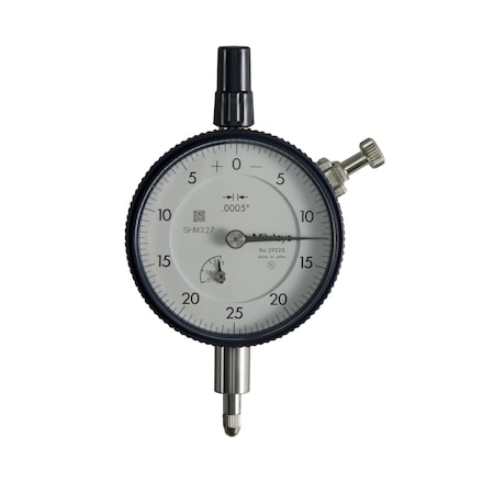Mitutoyo Dial Indicator, Fb, .0005-.125" 2922SB
