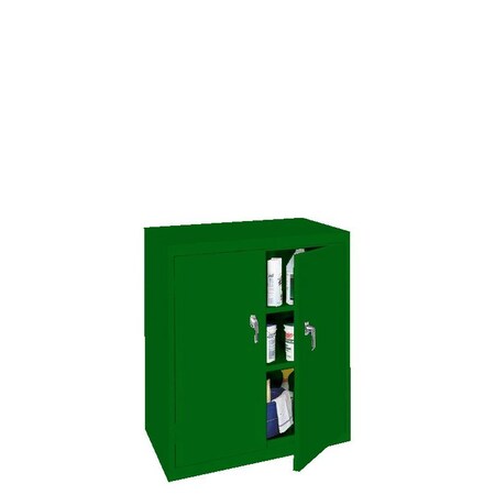 Steel Cabinets Usa Counter Height Storage Cabinet, 42 in H, 36 in W, Leaf Green ABL-364-L GRN