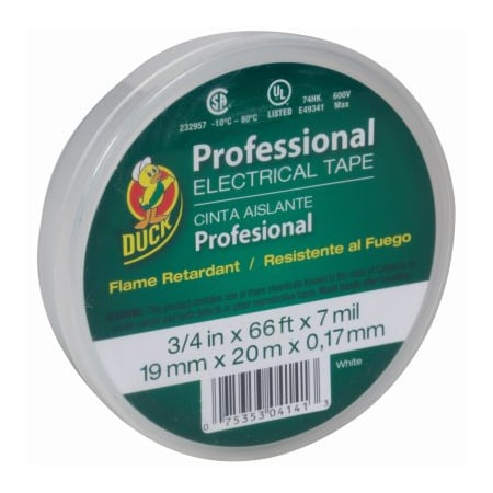 Duck Brand Eletrcl Tpe 3/4"X66' Wht 300877