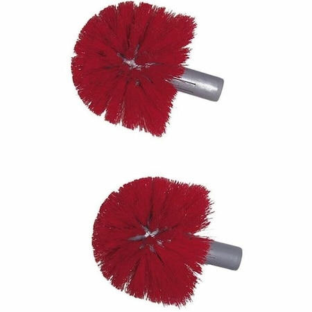 Unger Replacement Heads for Ergo Toilet-Bowl-Brush System, Red, 10PK BBRHR